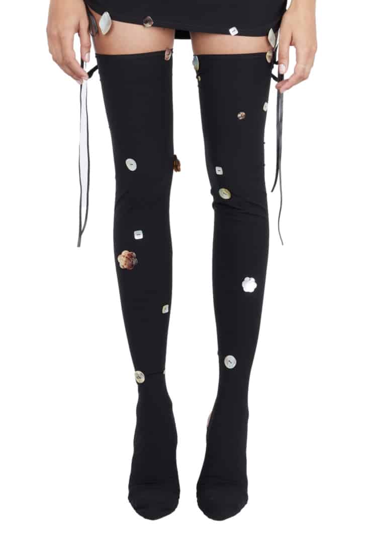 Embroidered stayups