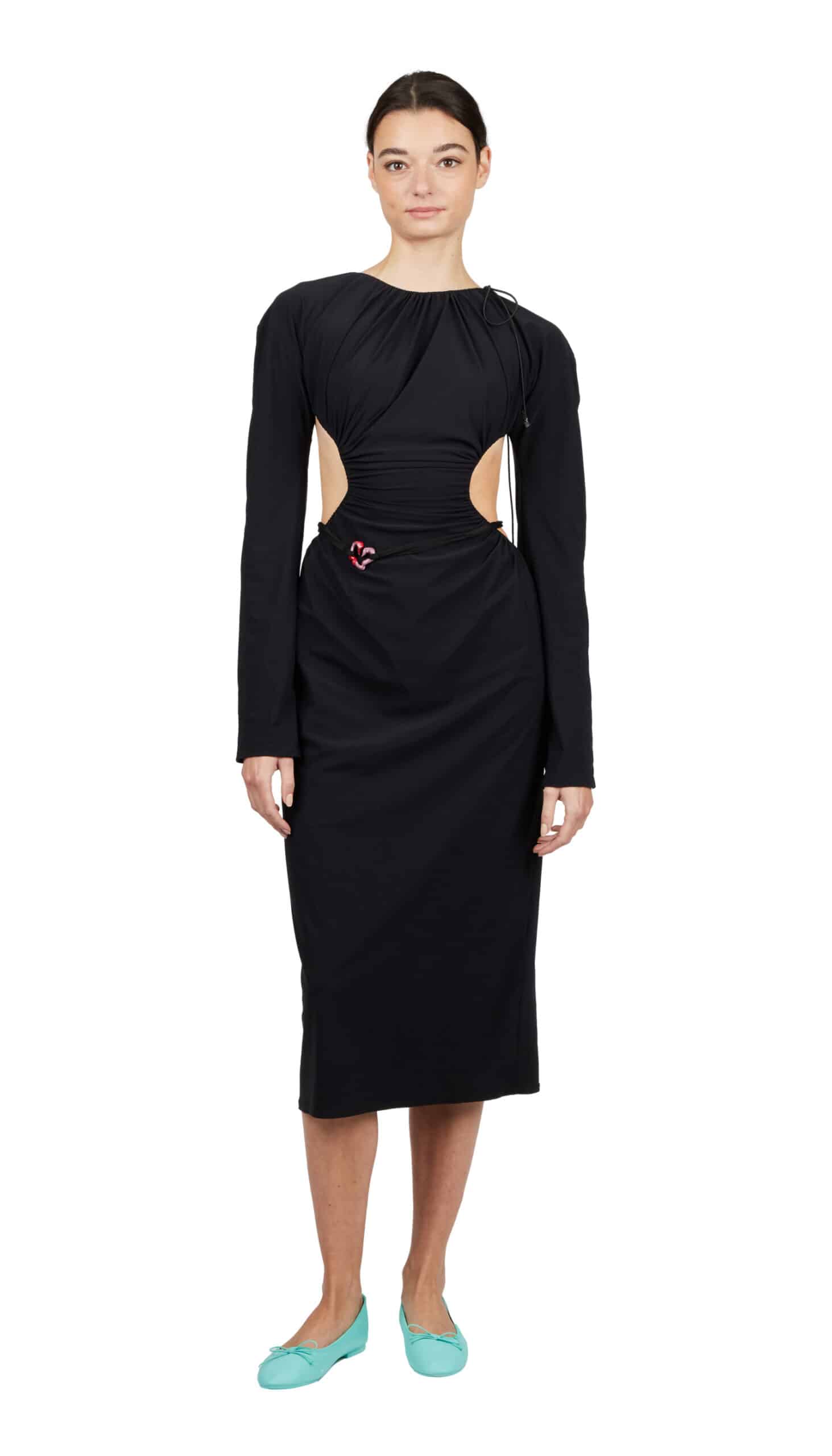 Backless jersey dress
