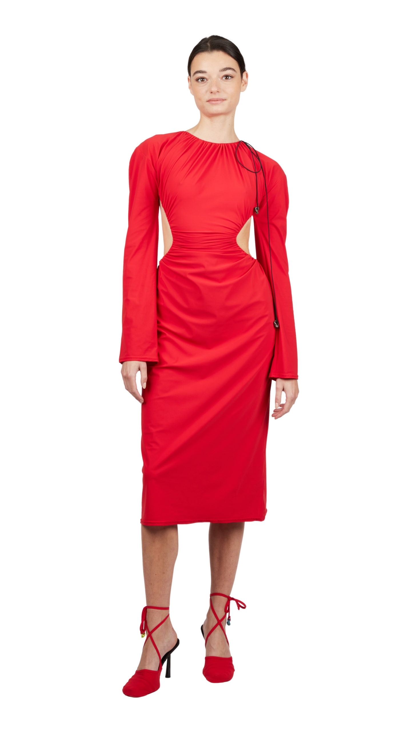Backless jersey dress