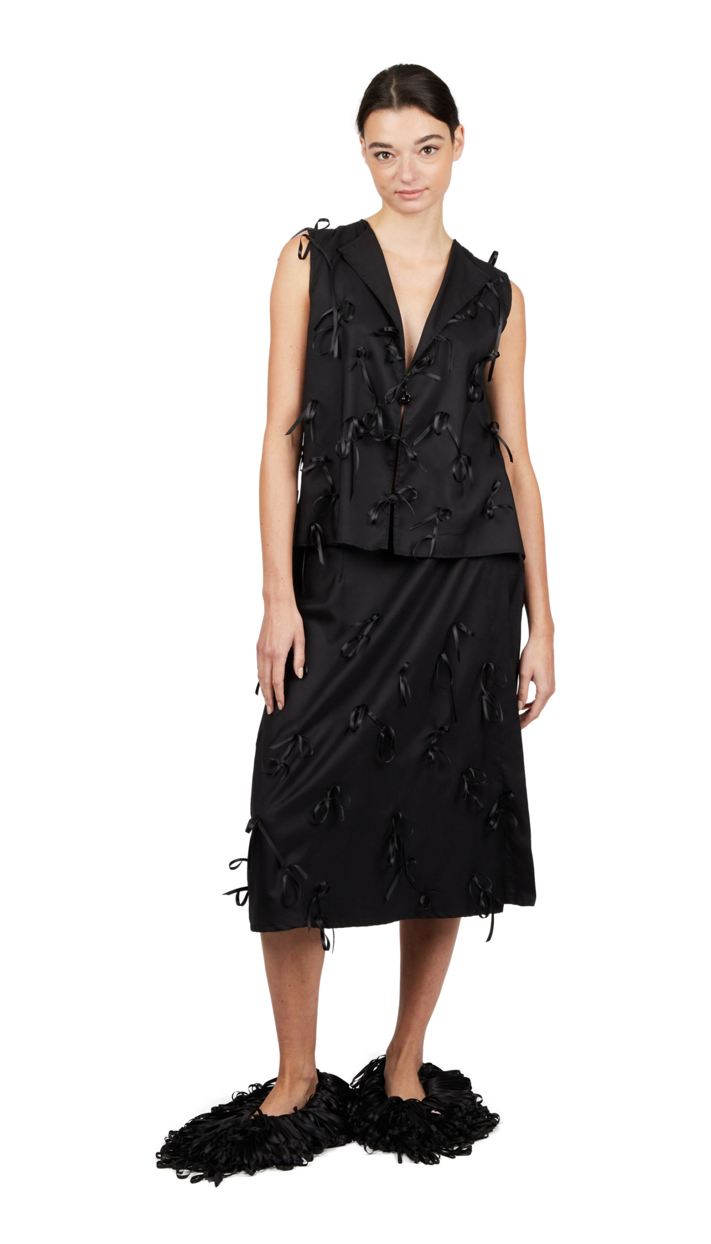Ribon shirt dress