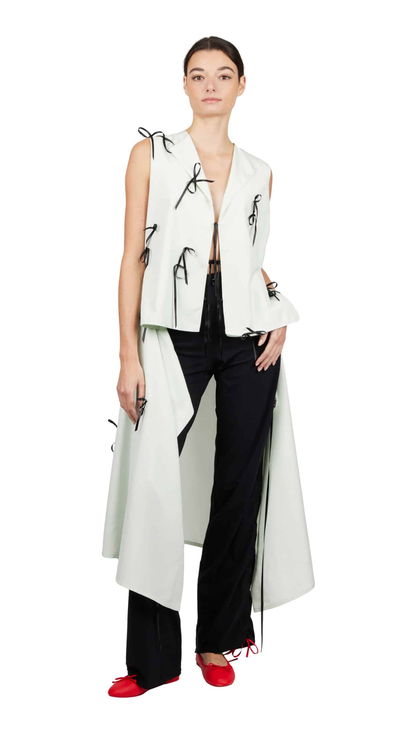 Ribon shirt dress