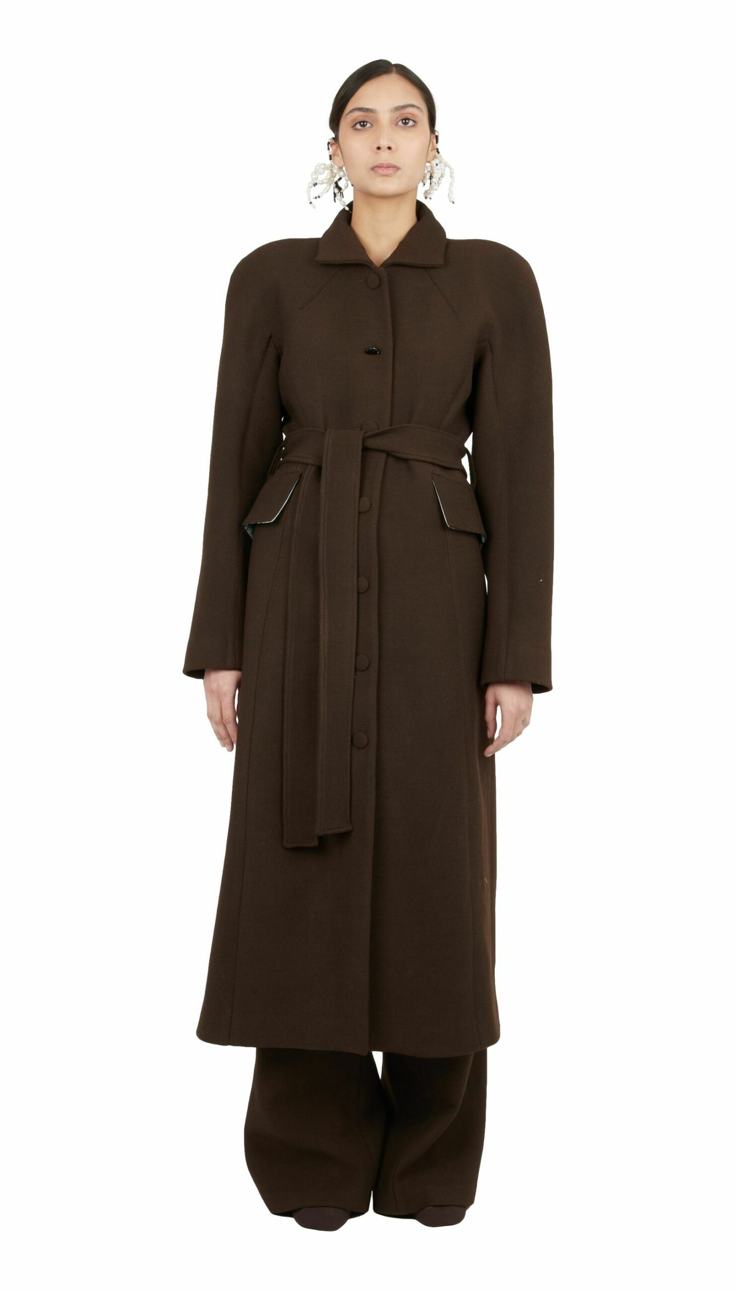 Raglan long coat
