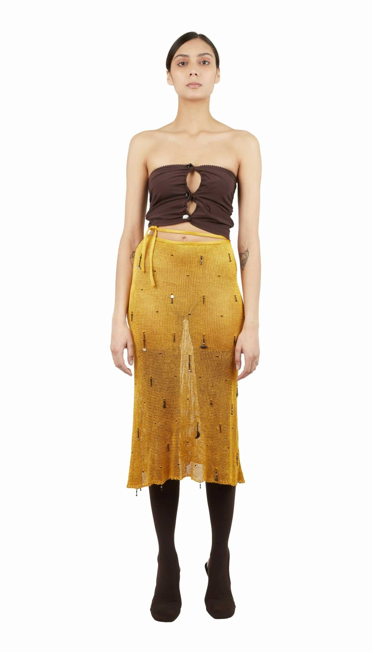 Hand knitted skirt